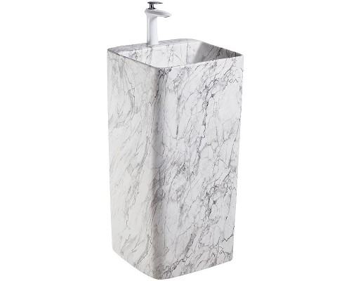 Раковина SantiLine 42 SL-4005MM Мрамор матовый