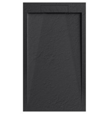 Душевой поддон из искусственного камня Esbano Luxe ESP-LX108B 100x80 ESPLX 108B Черный матовый