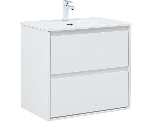 Тумба под раковину Aquanet Милан 70 336368 подвесная Белый глянец