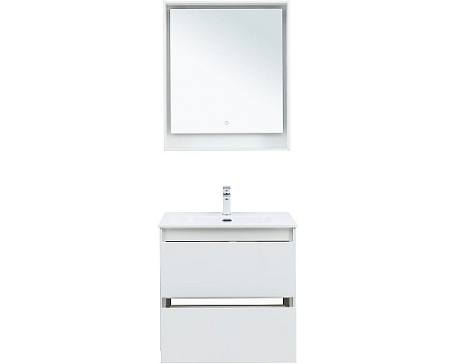 Тумба под раковину Aquanet Милан 70 336368 подвесная Белый глянец