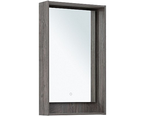 Зеркало Aquanet Милан 50 336392 с подсветкой Дуб рошелье с сенсорным выключателем