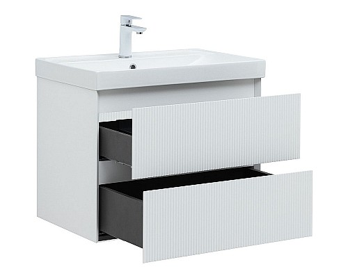 Тумба под раковину Aquanet Альтера 70 337155 подвесная Белая матовая