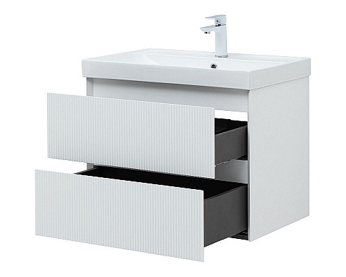 Тумба под раковину Aquanet Альтера 70 337155 подвесная Белая матовая