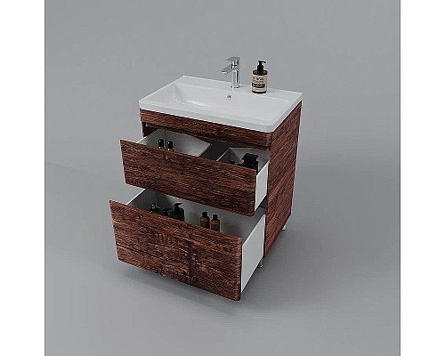 Тумба под раковину Style Line Атлантика 70 Люкс Plus СС-00002343 Старое дерево