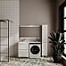 Тумба под раковину Style Line Даллас Леон 120 Люкс Plus СС-00002438 Белая