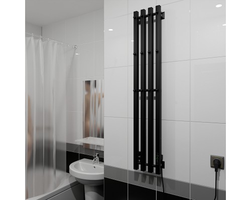 Электрический полотенцесушитель Altasan АргоЛюксПроф 120х21 АргоЛюксПроф12021ЧМ Черный муар