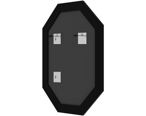 Зеркало Evoform Polygon 86х66 в багетной раме - Волна хром 90 мм