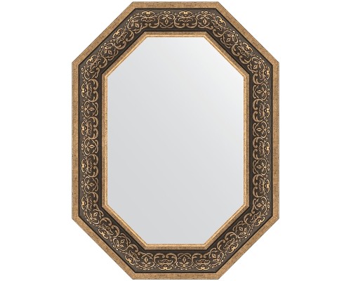 Зеркало Evoform Polygon 79х59 BY 7237 в багетной раме - Вензель серебряный 101 мм