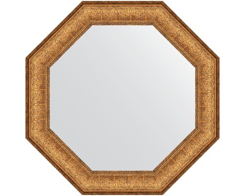 Зеркало Evoform Octagon 58х58 BY 7324 в багетной раме - Медный эльдорадо 73 мм