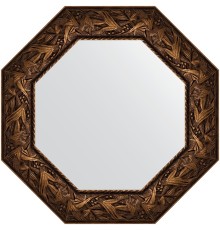 Зеркало Evoform Octagon 63х63 в багетной раме - Византия бронза 99 мм