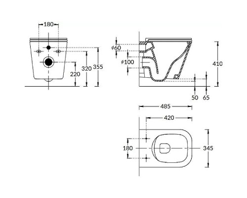 Унитаз Kerama Marazzi Cubo CU.wc.02 подвесной с сиденьем Микролифт