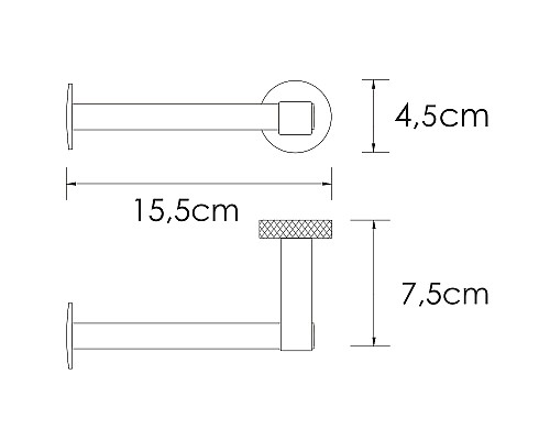 Держатель туалетной бумаги WasserKRAFT Mosel K-46696 Хром