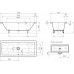Стальная ванна Kaldewei Conoduo 732 170х75 с покрытием Easy-clean
