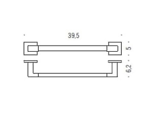 Полотенцедержатель Colombo Design Basic Q B3709.CR Хром