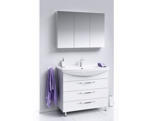 Зеркальный шкаф Aqwella МС 100 МС.04.10 Белый