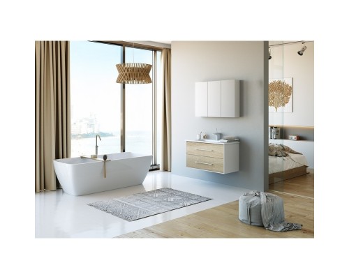 Зеркальный шкаф Aqwella МС 100 МС.04.10 Белый