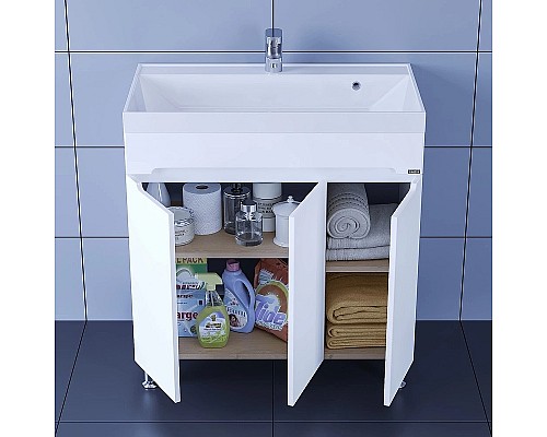 Тумба под раковину СанТа Лондон 80 224018 Белая