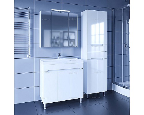 Тумба под раковину СанТа Лондон 80 224018 Белая