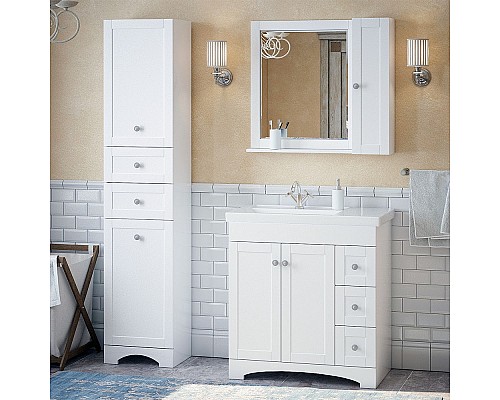 Тумба под раковину Corozo Техас 80 SD-00000323 Белая