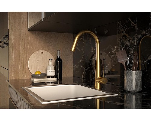 Смеситель для кухни Shouder Iten 0300607 Золото матовое