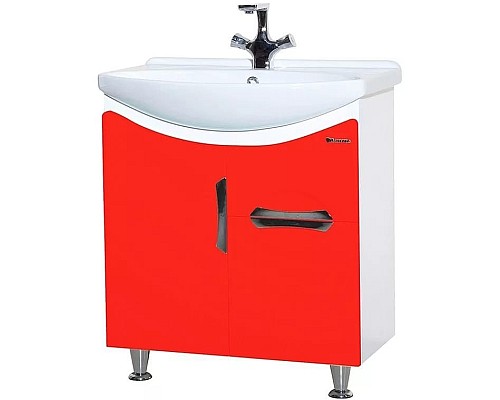 Тумба под раковину Bellezza Лагуна 65 4632110090037 1 ящик Красная