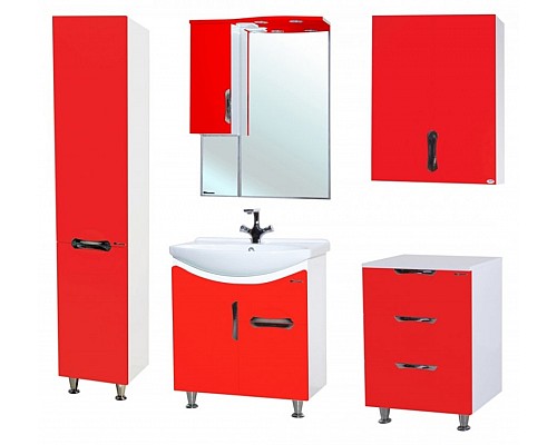 Тумба под раковину Bellezza Лагуна 65 4632110090037 1 ящик Красная