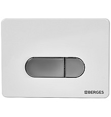 Клавиша смыва Berges Novum D7 040037 Хром Белая