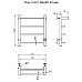 Электрический полотенцесушитель Тругор ПЭК 6 П СП 60x40 с полкой Хром