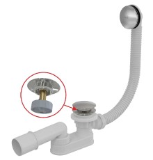 Слив-перелив Alcaplast Click-Clack Хром
