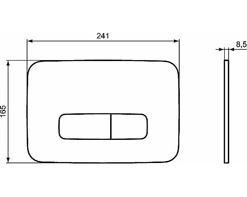 Клавиша смыва Ideal Standard Oleas M3 R0123A6 Черная