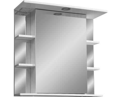 Зеркальный шкаф Stella Polar Концепт Лаура 70/С R SP-00000058 с подсветкой Белый