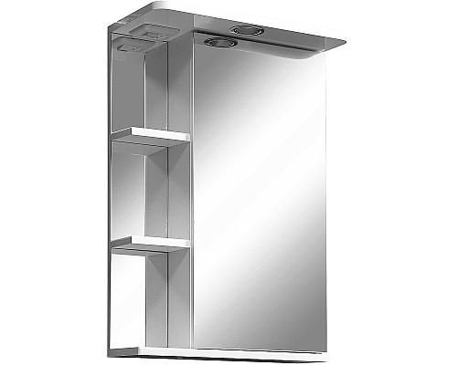 Зеркальный шкаф Stella Polar Концепт Нелея 55/С R SP-00000043 с подсветкой Белый