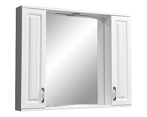 Зеркало со шкафом Stella Polar Кармела 100 SP-00000187 с подсветкой Ольха белая
