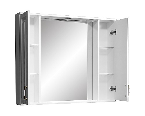 Зеркало со шкафом Stella Polar Кармела 100 SP-00000187 с подсветкой Ольха белая