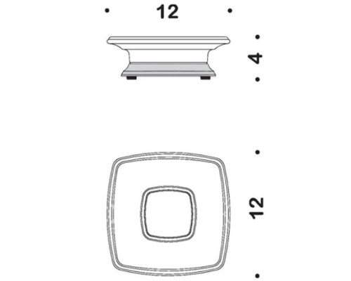 Мыльница Colombo Design Portofino B3242.CR2-VAN Хром Золото