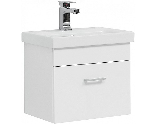 Тумба с раковиной Aquanet Нота 50 254064 подвесная Белая