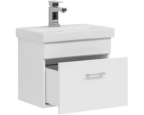 Тумба с раковиной Aquanet Нота 50 254064 подвесная Белая