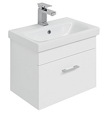 Тумба с раковиной Aquanet Нота 50 254064 подвесная Белая