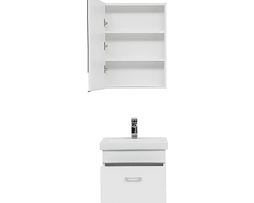 Тумба с раковиной Aquanet Нота 50 254064 подвесная Белая