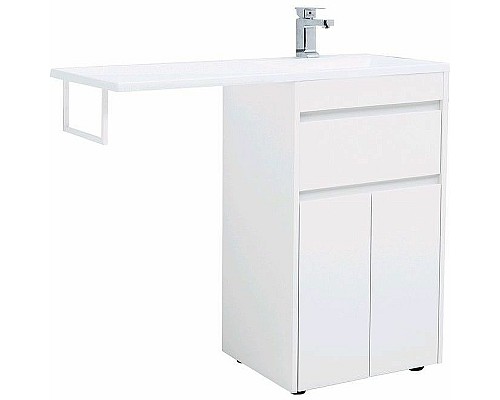 Тумба с раковиной Aquanet Токио 110 R 239207 Белая