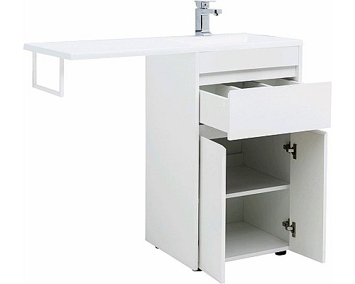 Тумба с раковиной Aquanet Токио 110 R 239207 Белая
