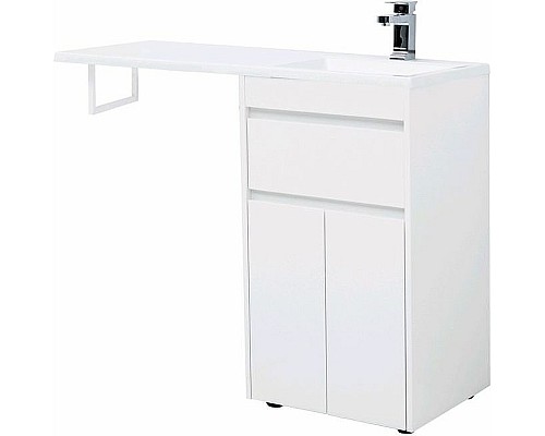 Тумба с раковиной Aquanet Токио 110 R 239207 Белая