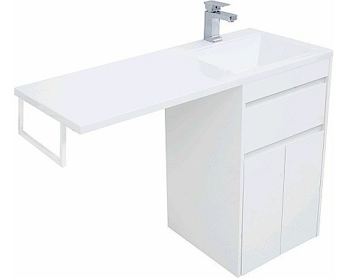 Тумба с раковиной Aquanet Токио 110 R 239207 Белая