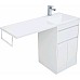 Тумба с раковиной Aquanet Токио 110 R 239207 Белая