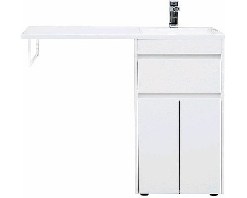 Тумба с раковиной Aquanet Токио 110 R 239207 Белая