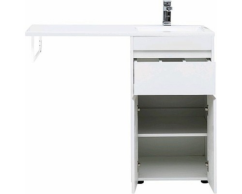 Тумба с раковиной Aquanet Токио 110 R 239207 Белая