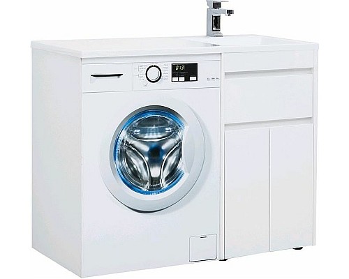 Тумба с раковиной Aquanet Токио 110 R 239207 Белая