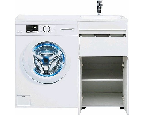 Тумба с раковиной Aquanet Токио 110 R 239207 Белая