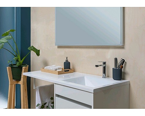 Тумба с раковиной Aquanet Токио 110 R 239207 Белая