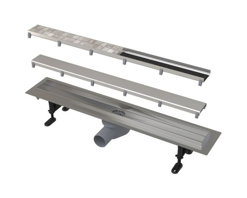 Душевой лоток Alcaplast Fit and Go (APZ13-DOUBLE9-550) с двухсторонней решеткой